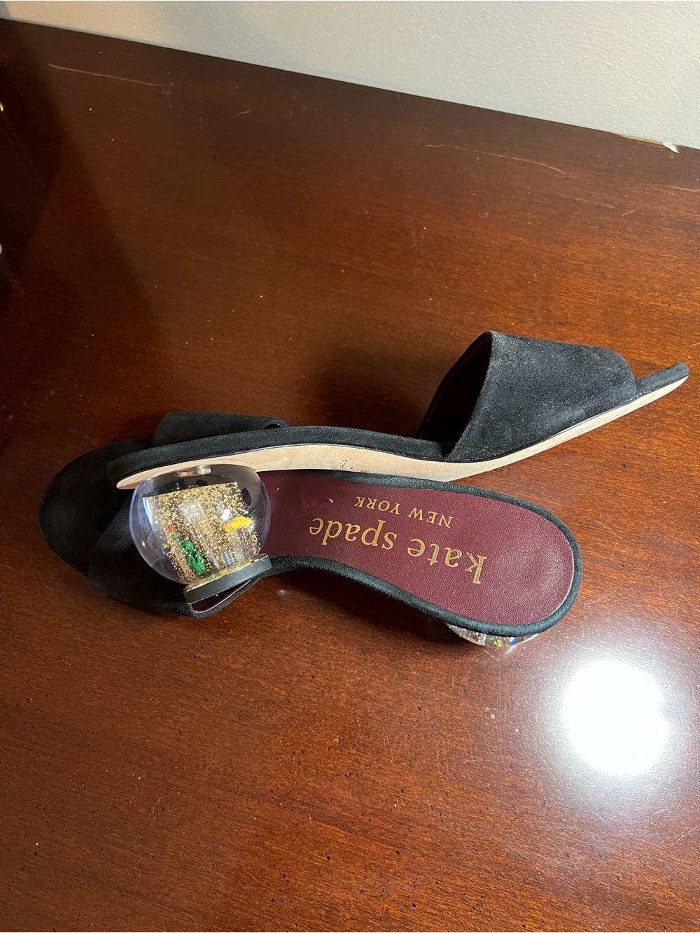 Kate Spade New York Polished Slide Sandals Black New York City